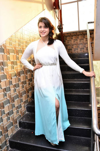 Hot Beauty Mannara Chopra Stills In White Dress 7